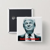 Fake Präsident (Trump) Button (Vorne & Hinten)