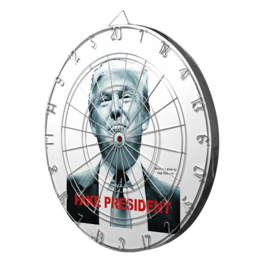 Fake Präsident (Trump) Dartscheibe (Vorderseite rechts)