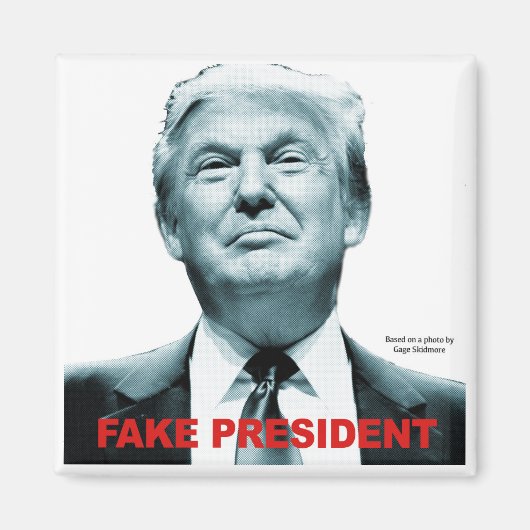 Fake Präsident (Trump) Magnet (Vorne)
