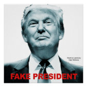 Fake Präsident (Trump) Poster (Vorderseite)