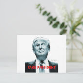 Fake Präsident (Trump) Postkarte (Stehend Vorderseite)