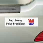 Fake-Präsident (Trumpf) Autoaufkleber (Auf Auto)