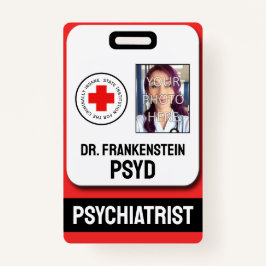 Fake Psychiater für verbrecherisches Abzeichen Ausweis