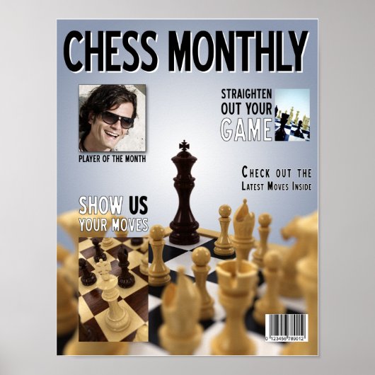 Fake Schach Magazine Cover - Poster (Vorne)