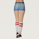 Fake Shorts und Socken Leggings (Rückseite)