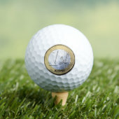 Fake Silver Euro Coin Golfball (Insitu T-Shirt)
