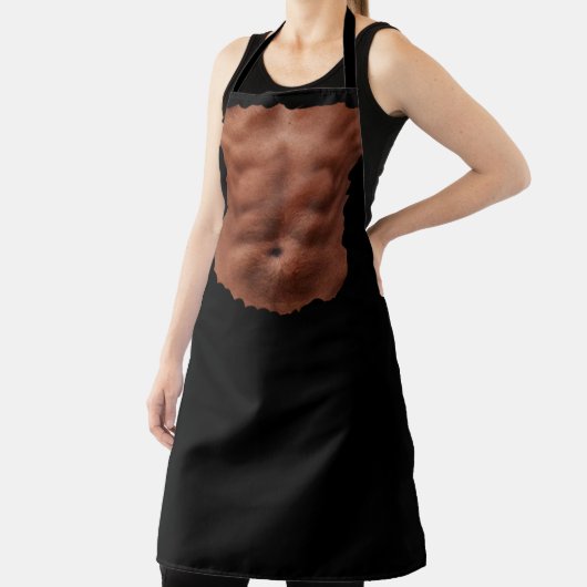 Fake Six Pack abs zerrissene Leinwand lustiges Ill Schürze (InSitu)