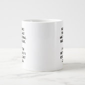 Fake Smile - Funny, Sarcastic Zitat Jumbo-Tasse (Vorderseite)