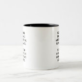 Fake Smile - Funny, Sarcastic Zitat Zweifarbige Tasse (Mittel)
