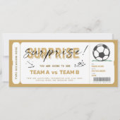 Fake Soccer Game Ticket Gutschein (Vorderseite)