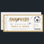 Fake Soccer Game Ticket Gutschein<br><div class="desc">Haben Sie vor,  eine Überraschung Soccer Match Ticket als Geschenk zu geben,  aber Sie fühlen sich schlecht,  weil Sie nichts physisch zu packen? Dieses Fake Ticket Template ist perfekt für Sie. Text ist editierbar,  und Sie können auch die Farben und die Position der Grafik nach Ihren Wünschen ändern.</div>