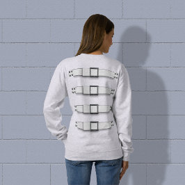 Fake Straitcoat Insane Asylum Halloween Kostüm Sweatshirt