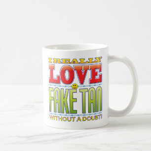 Fake-TAN-Liebe-Gesicht Kaffeetasse