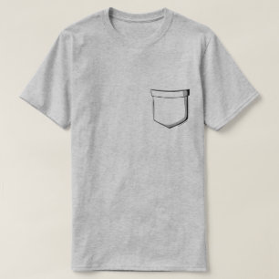 Fake-Tasche-T - Shirt