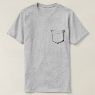 Fake-Tasche-T - Shirt