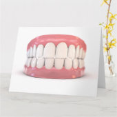 Fake Teeth Set Karte (Gelbe Blume)