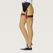Fake Torn Fishnet Strumpfs Suspenders Halloween Leggings (Links)
