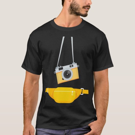Fake Tourist Fotograf Strap Hangkamera & W T-Shirt (Vorderseite)