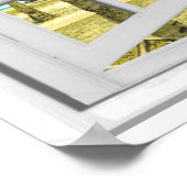 Fake "Tropical Paradise Beach Ocean View" Poster (Ecke)