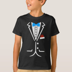 Fake Tuxedo Funny Lazy Wedding Fake Anzug T-Shirt
