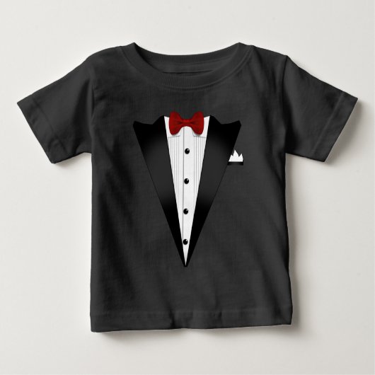 Fake Tuxedo Kostüm Baby T-shirt (Vorderseite)