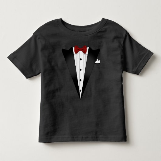 Fake Tuxedo Kostüm Kleinkind T-shirt (Vorderseite)