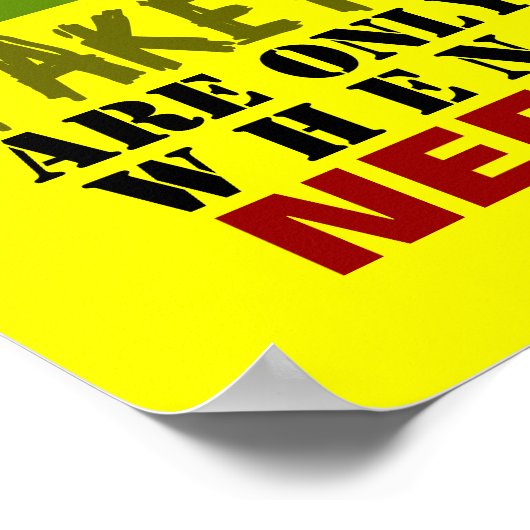 FAKE vs TRUE ~ 12X12 Poster (Ecke)