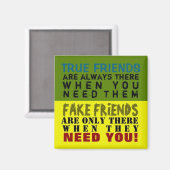 FAKE vs TRUE ~ Magnet Truismus (Vorderseite/Rückseite)