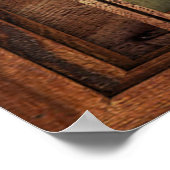 Fake Window Illusion - Afrikanische Elefanten Poster (Ecke)