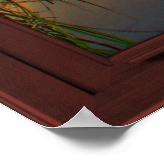 Fake Window Illusion mit Blick auf den See Poster (Ecke)