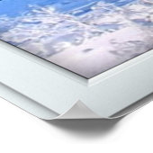 Fake Window Illusion - Neue Schneelandschaft Poster (Ecke)