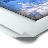 Fake Window Illusion - Neue Schneelandschaft Poster (Ecke)