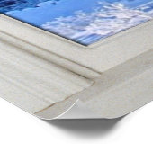 Fake Window Illusion - Neue Schneeszene Poster (Ecke)