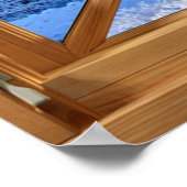 Fake Window Illusion - Neue Schneeszene Poster (Ecke)