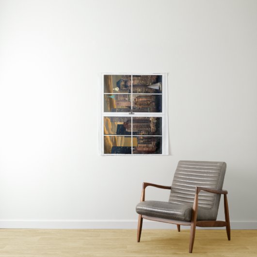 Fake Window New York City Wall Wandteppich (Beispiel)