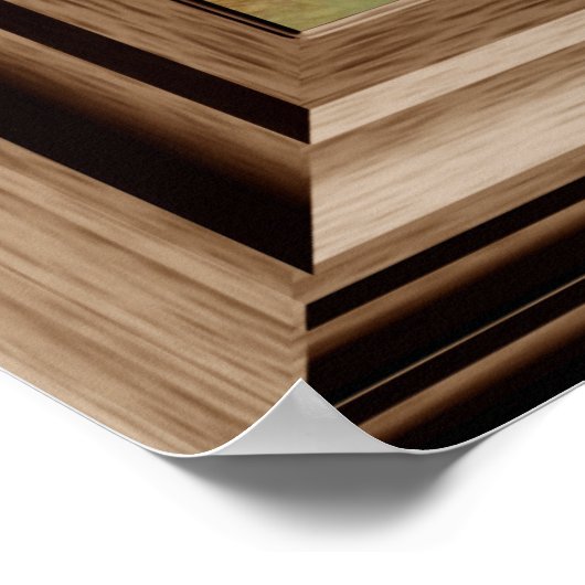 Fake Window Poster Friedlich River Gorge (Ecke)