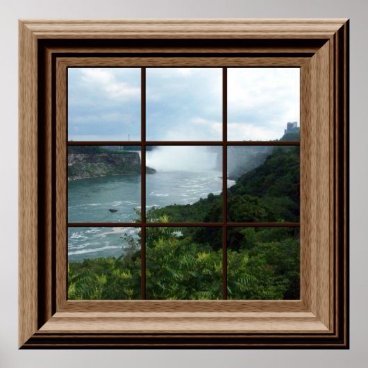 Fake Window Poster Wasserfall Niagara Falls Kanada (Vorne)