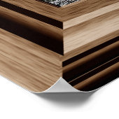 Fake Window Poster Winterschnee Szene Bäume See (Ecke)