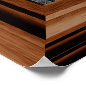 Fake Window Poster Winterschneeszene Bäume Eiskeln (Ecke)