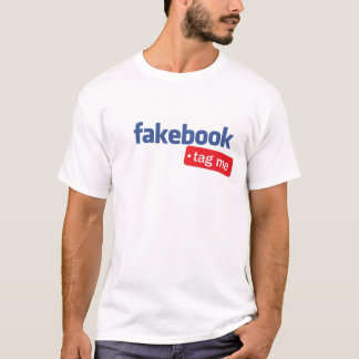 fakebook etikettieren mich Shirt
