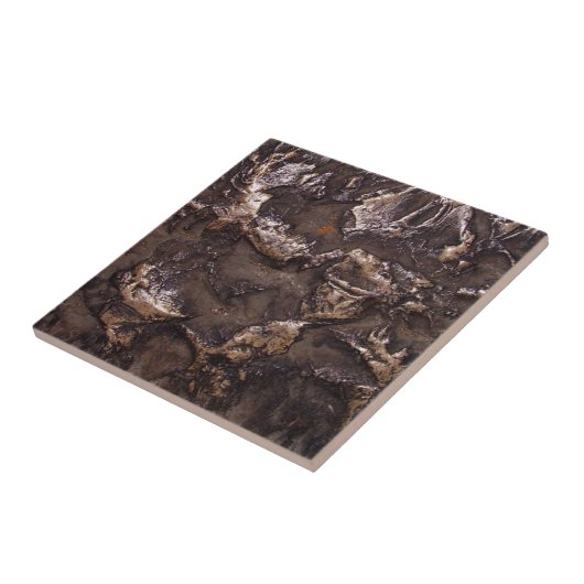 Fakebronzesteinbeschaffenheit Fliese (Seite)