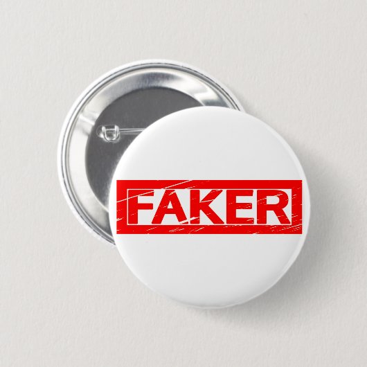 Faker Briefmarke Button (Vorne & Hinten)