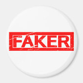 Faker Briefmarke Magnet (Vorne)