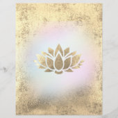 FAKES Goldfolie-Lotus-Logo Flyer (Hinten)