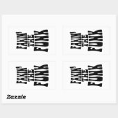 Fakin' der Funk Rechteckiger Aufkleber (Blatt)