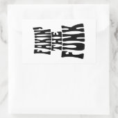 Fakin' der Funk Rechteckiger Aufkleber (Tasche)