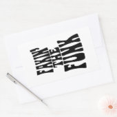 Fakin' der Funk Rechteckiger Aufkleber (Umschlag)