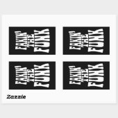 Fakin' der Funk Rechteckiger Aufkleber (Blatt)