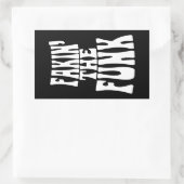 Fakin' der Funk Rechteckiger Aufkleber (Tasche)