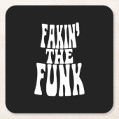 Fakin' der Funk Rechteckiger Pappuntersetzer (Vorderseite)